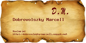 Dobrovolszky Marcell névjegykártya