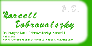 marcell dobrovolszky business card